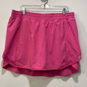 Lululemon Hotty Hot high rise Skirt size 16 pink
